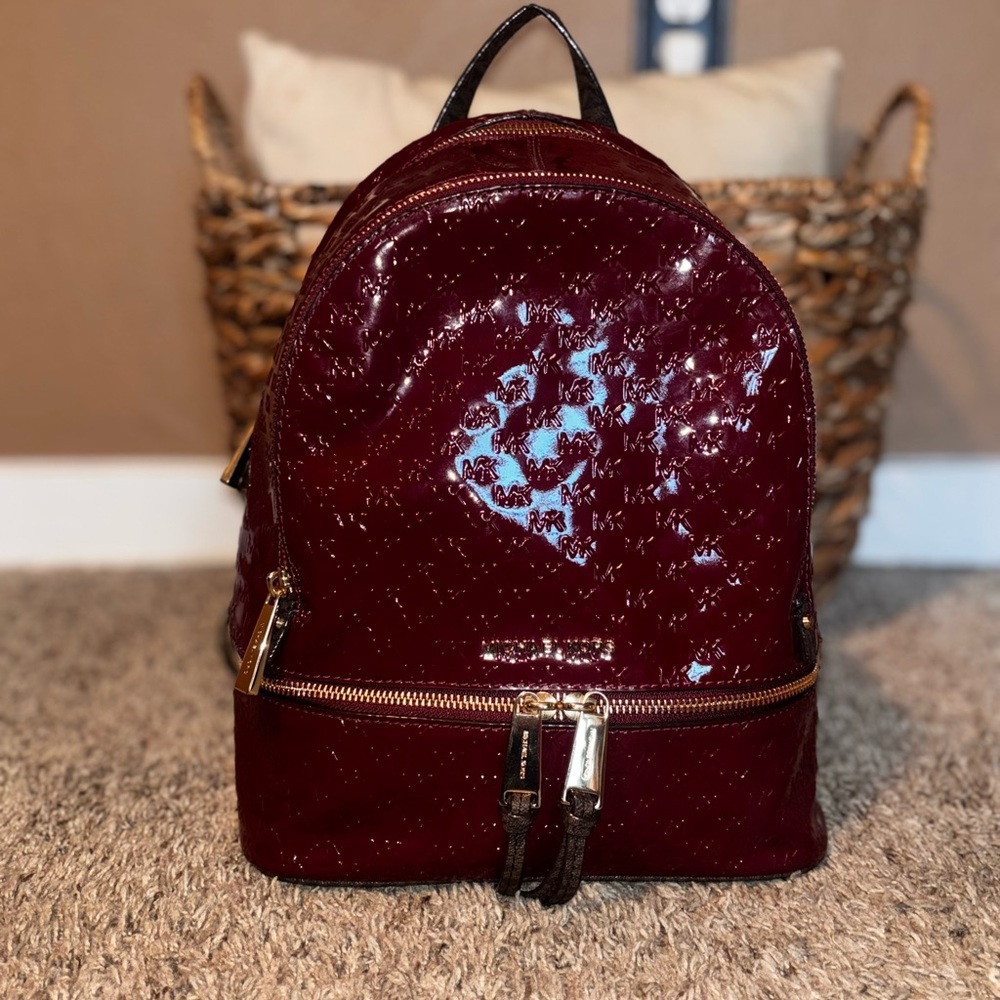 Michael Kors  Burgundy Backpack new never used